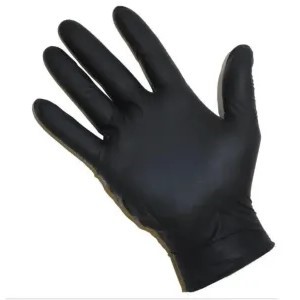 كفوف طبي لون اسود اكس لارج 