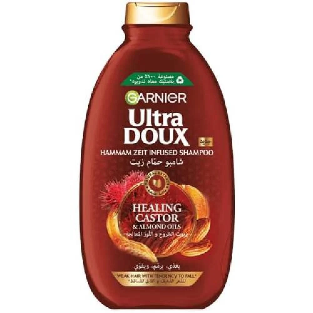شامبو اللترا دوكس 400 مل بزيت الخروع و اللوز المرممة