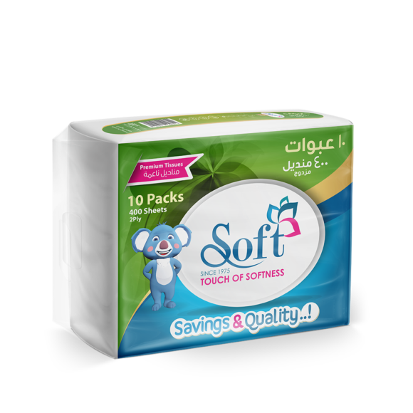 سوفت محارم سحب 180*10 عدد 10