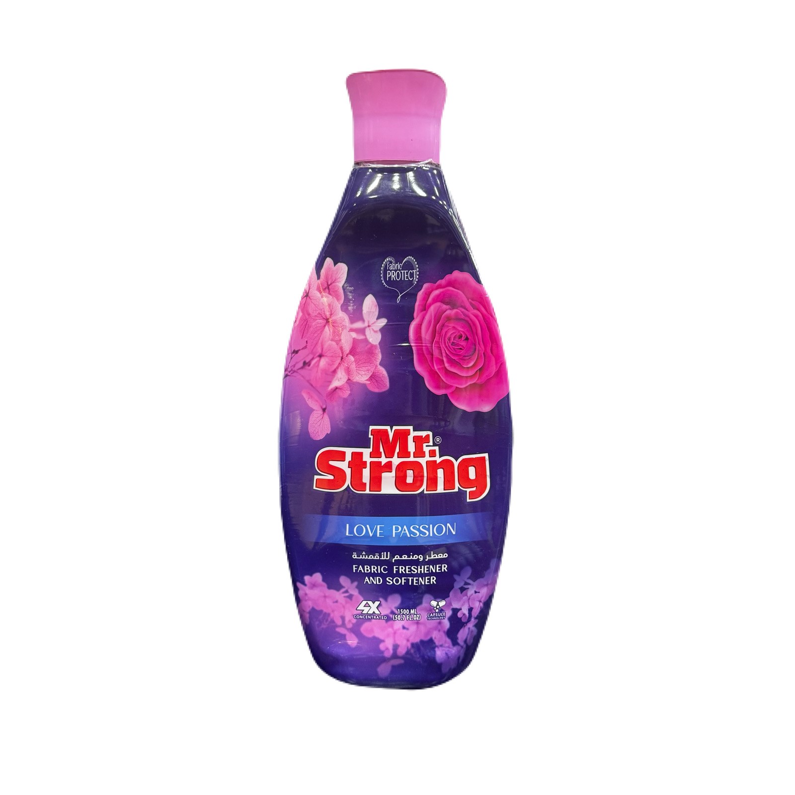 معطر ومنعم الأقمشة 1.5 لتر زهري مستر سترونج