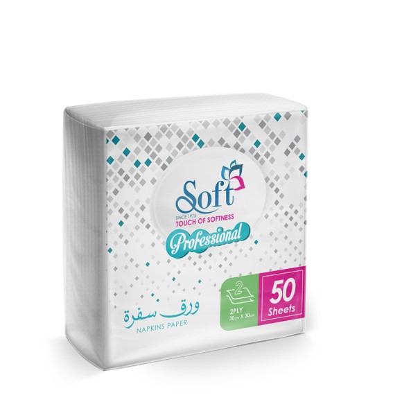 سوفت ورق سفرة 40*40 عدد 50