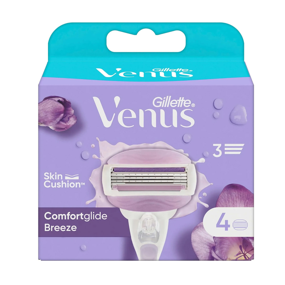 جيليت فينوس كومفورت جلايد بريز شفرات بديلة عدد 4