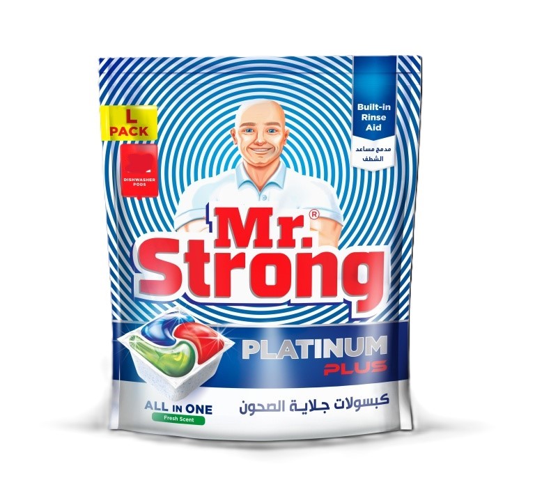 كبسولات جلاية صحون 42 قرص مستر سترونج