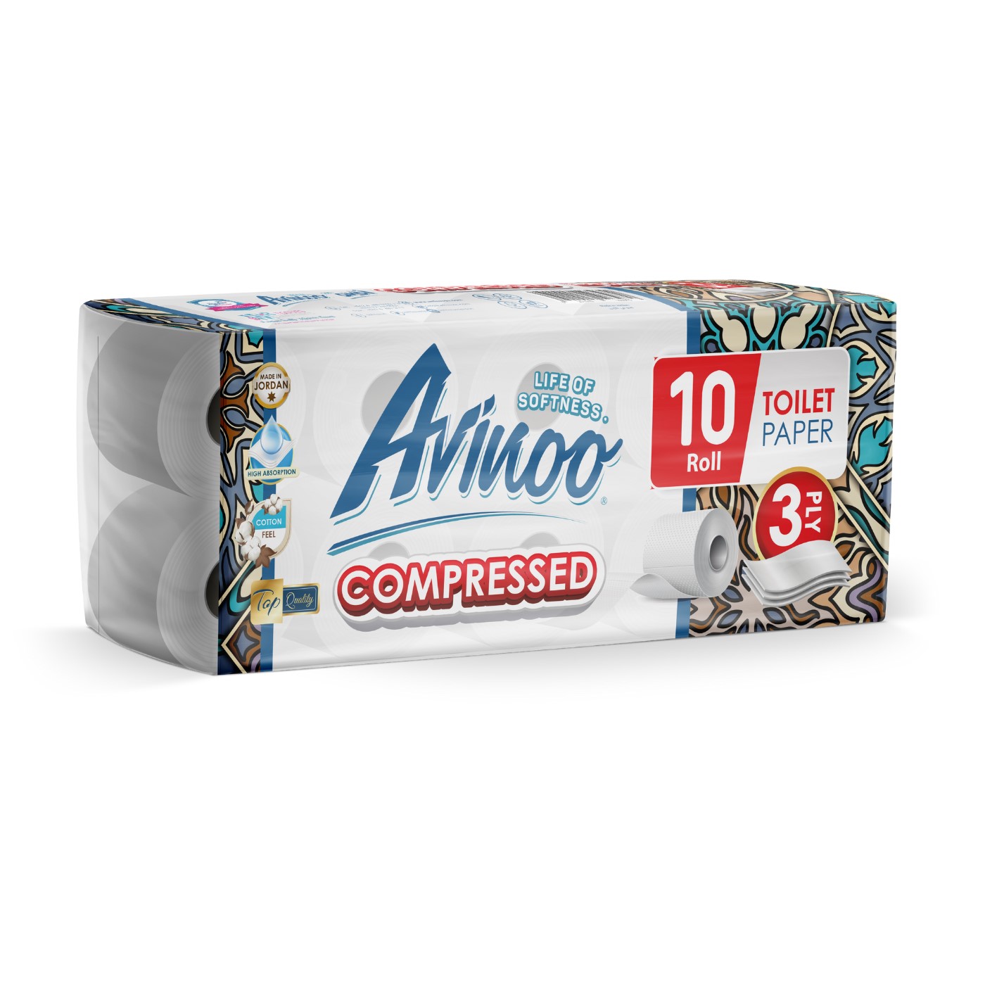 افينو رول حمام 3 طبقات عدد 10