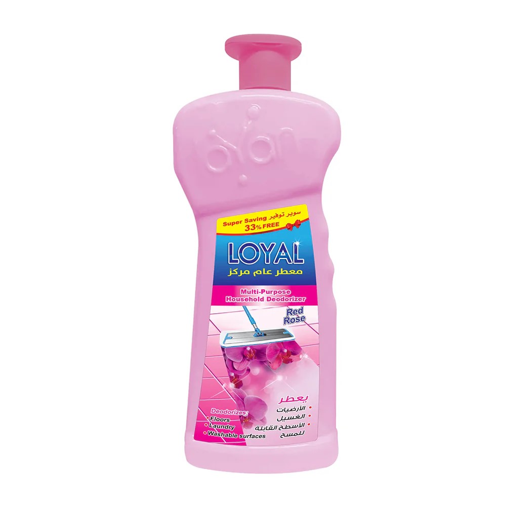لويال منظف منزلي مركز متعدد الأغراض الورد الاحمر 2100 مل