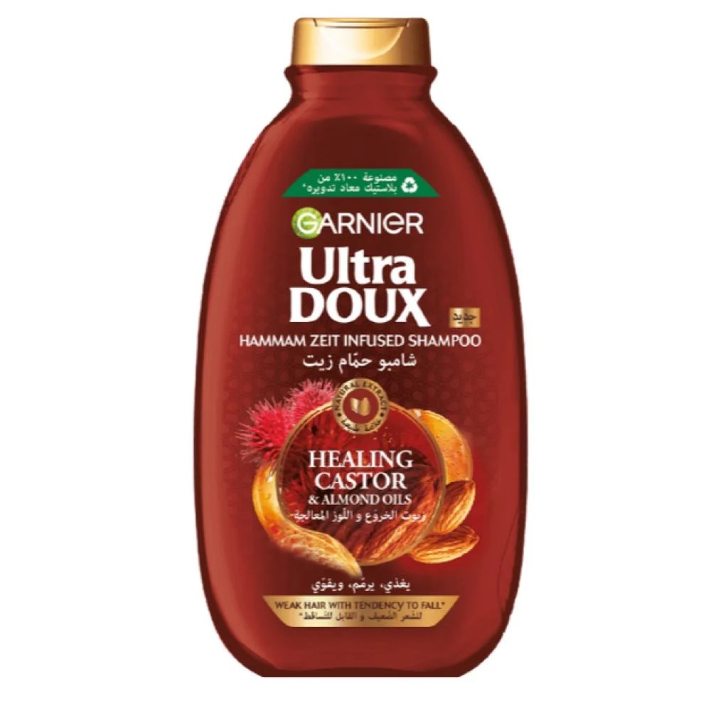 شامبو الترا دوكس 600مل بزيت الخروع و اللوز المرممة