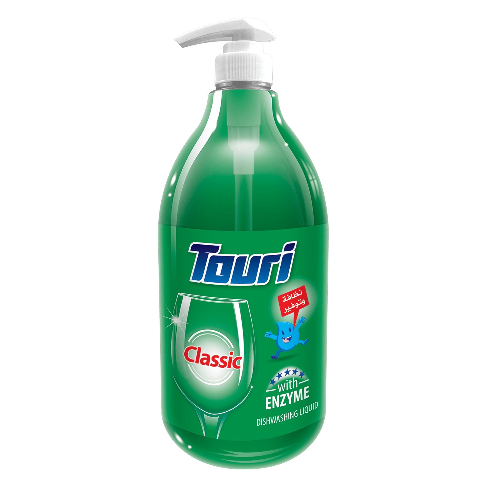 توري سائل جلي 1500مل مع ليفة الاخضر