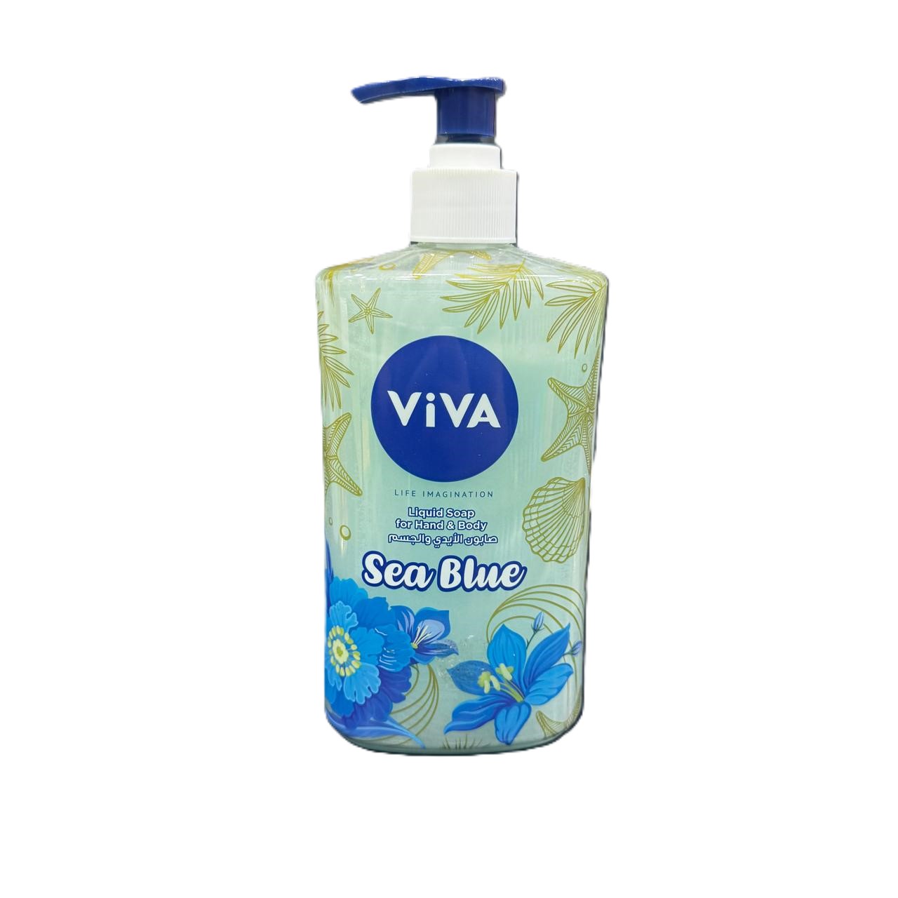 سائل غسيل الأيدي فيفا 500 مل أزرق بحري