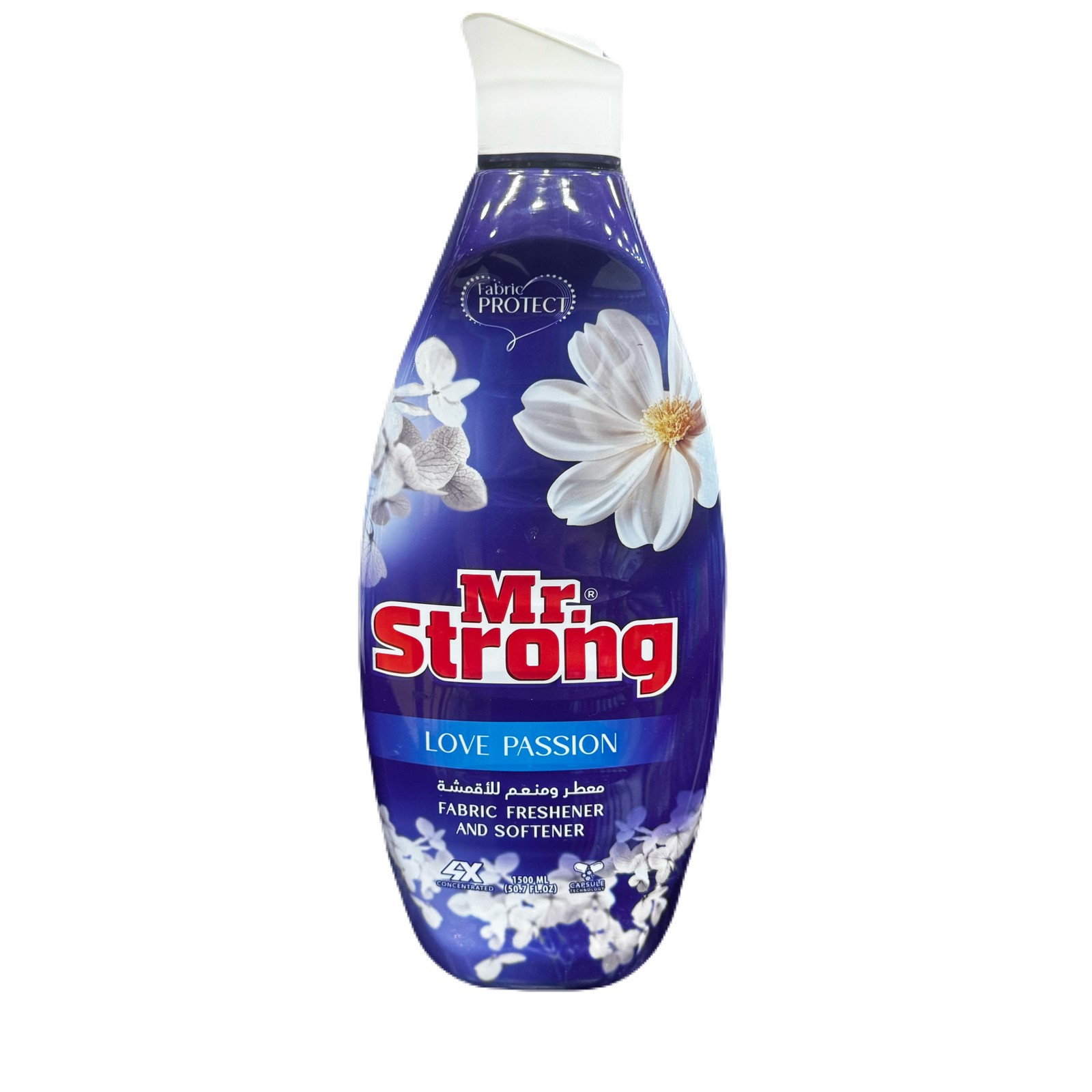 معطر ومنعم الأقمشة 1.5 لتر أبيض مستر سترونج